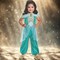 Girl’s Disney Princess Jasmine Classic Costume Sparkling Teal Outfit for Magical Adventures